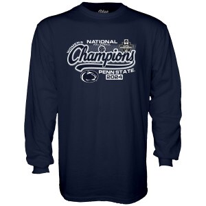 navy long sleeve t-shirt Women's National Volleyball Champions Penn State 2024